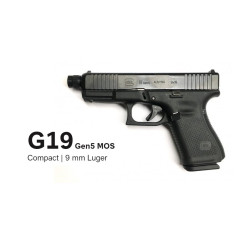 Pistole Glock 19 Gen.5 FS, MOS (závit M13,5x1 levý) - 9mm Luger